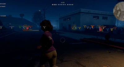 Halloween the Game ESP wallhack cheat with item distance labels and highlighted player through the dark map